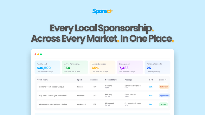 Why Multi-Location Brands Need a System for Local Sponsorships